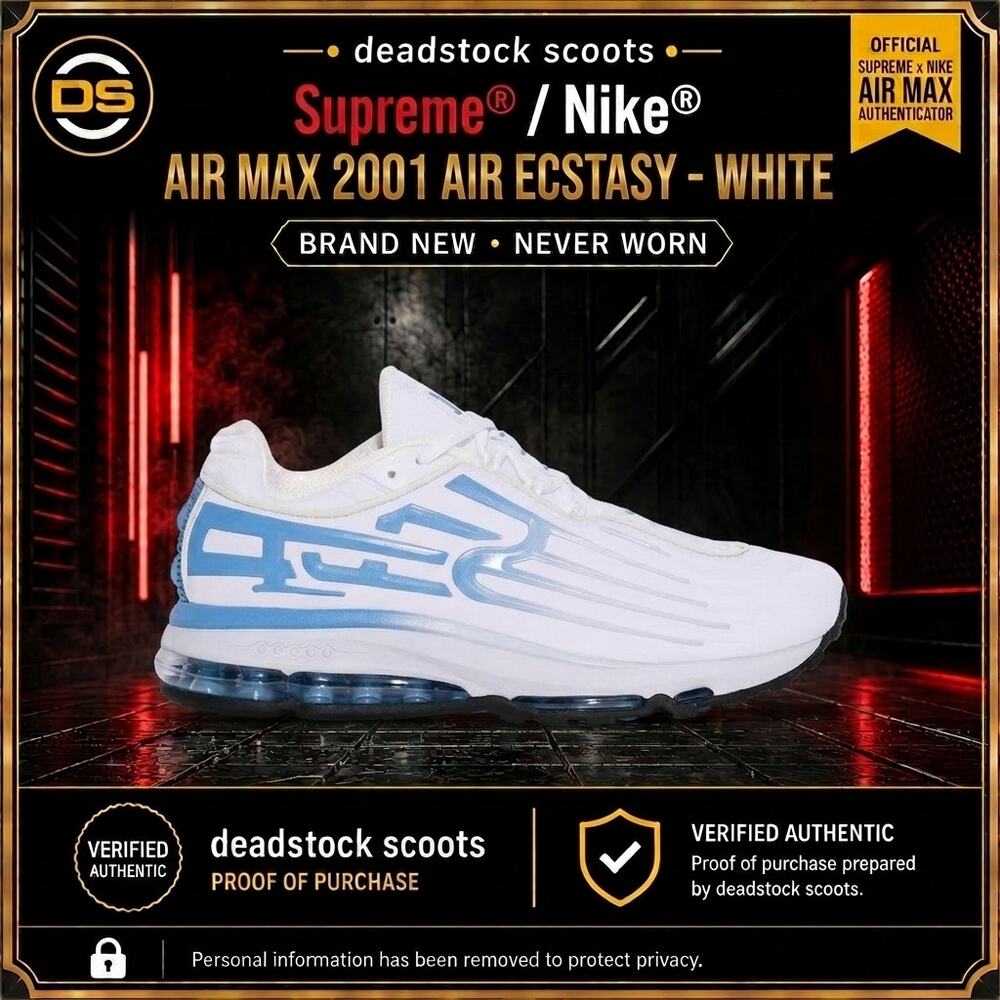 Supreme x Nike Air Max 2001 Air Ecstasy White University Blue 2026